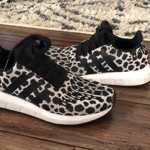 Leopard print Adidas tennis shoes